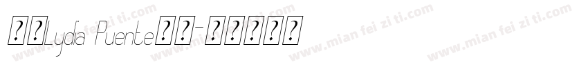 全包Lydia Puente字体字体转换